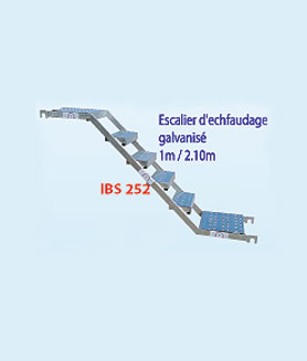 Escalier �chafaudage galvanis�: IBS 252