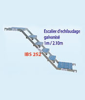 Escalier �chafaudage galvanis�: IBS 252