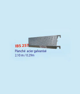 Plancher acier galvanis�: IBS 257