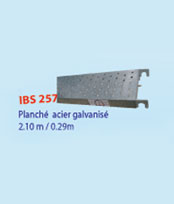 Plancher acier galvanis�: IBS 257