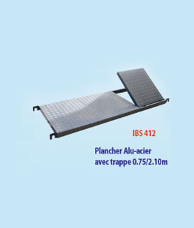 Plancher Alu-acier avec trappe: IBS 412